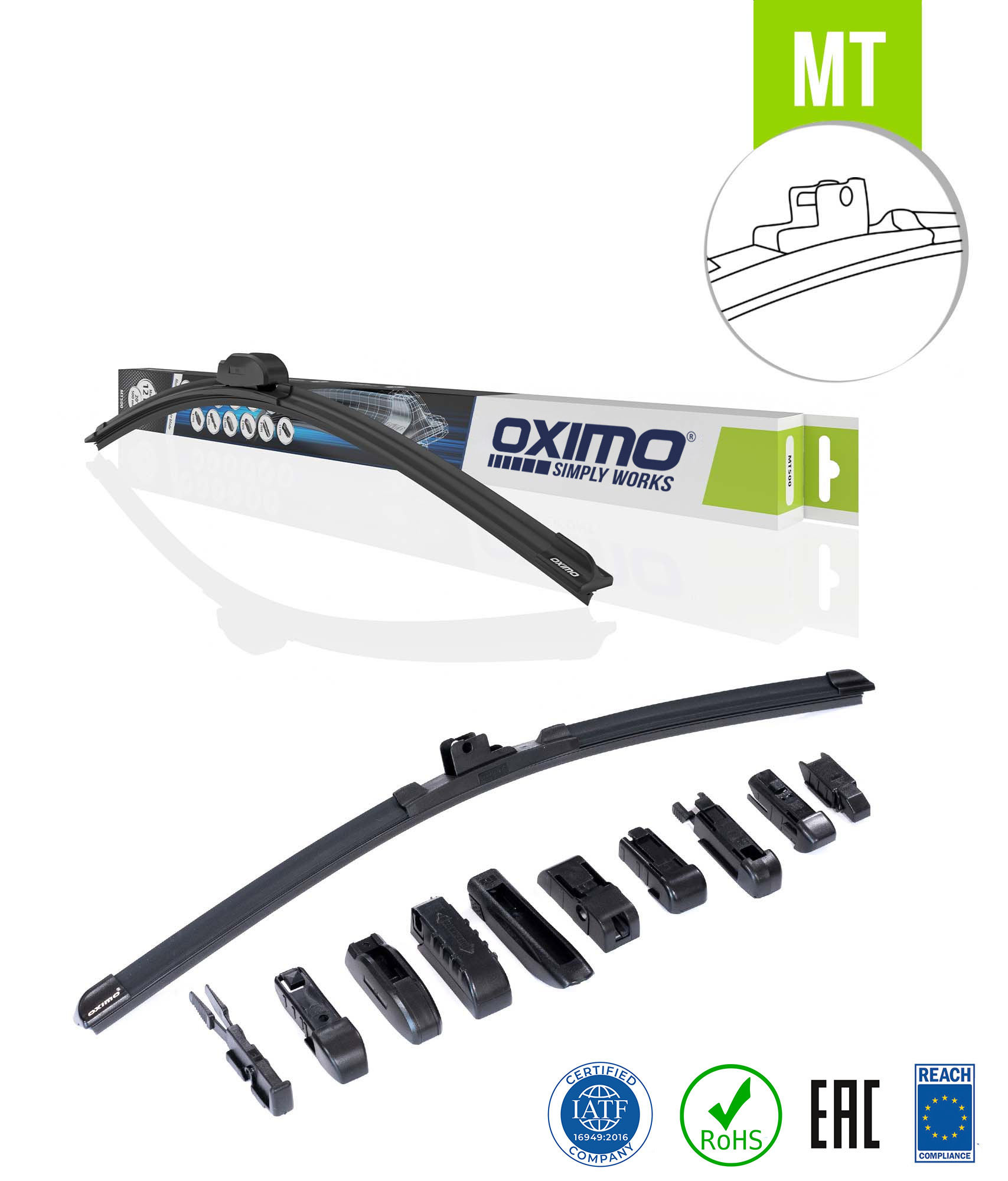 OXIMO MT wycieraczki wieloadapterowe